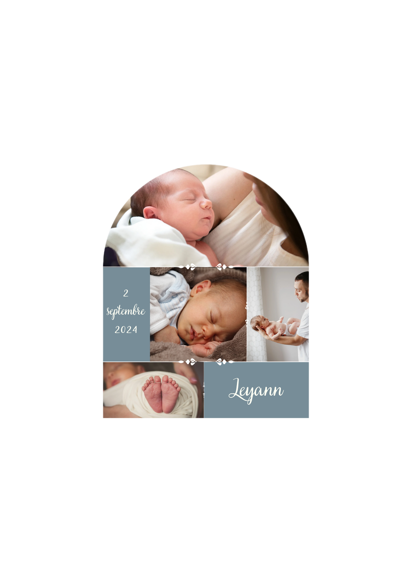 Faire part naissance garçon " arche "