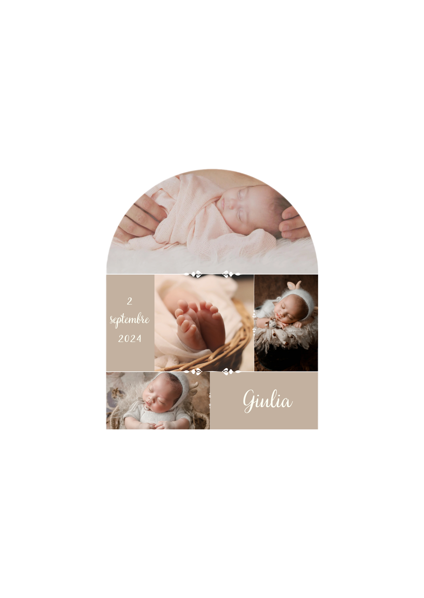 Faire part naissance fille " arche "