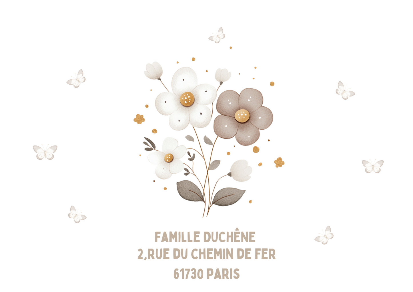 Faire part naissance " au pays des merveilles "
