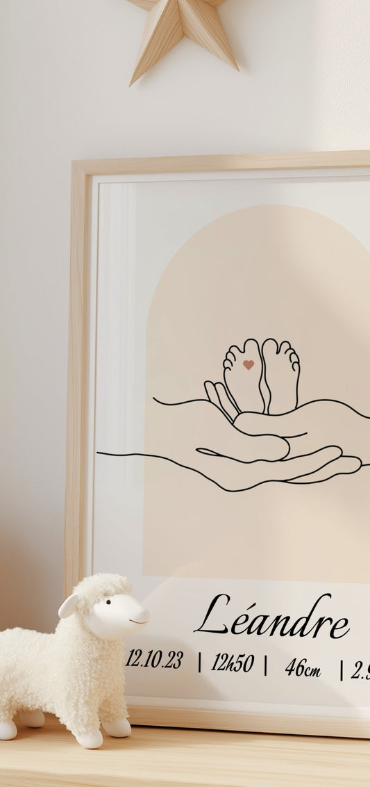 Affiche minimaliste Line Art.