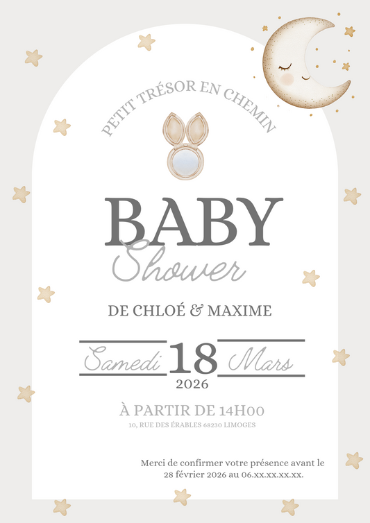 Faire part baby shower