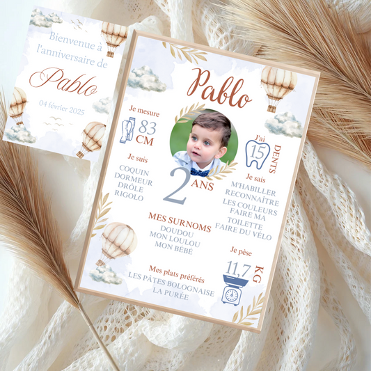 Pack anniversaire " dans les airs "