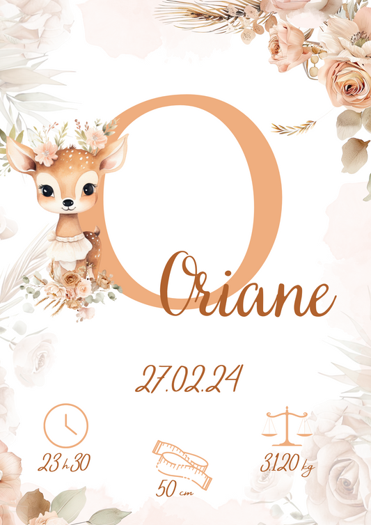 Affiche personnalisée, thème nature