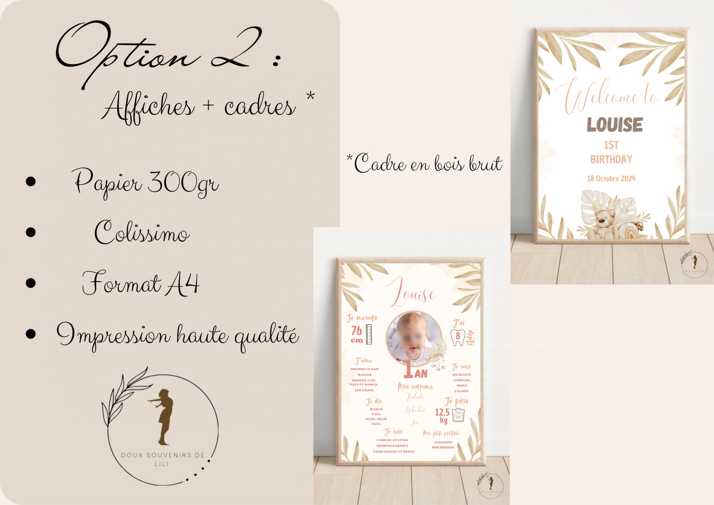 Pack anniversaire / baptême boho, chic