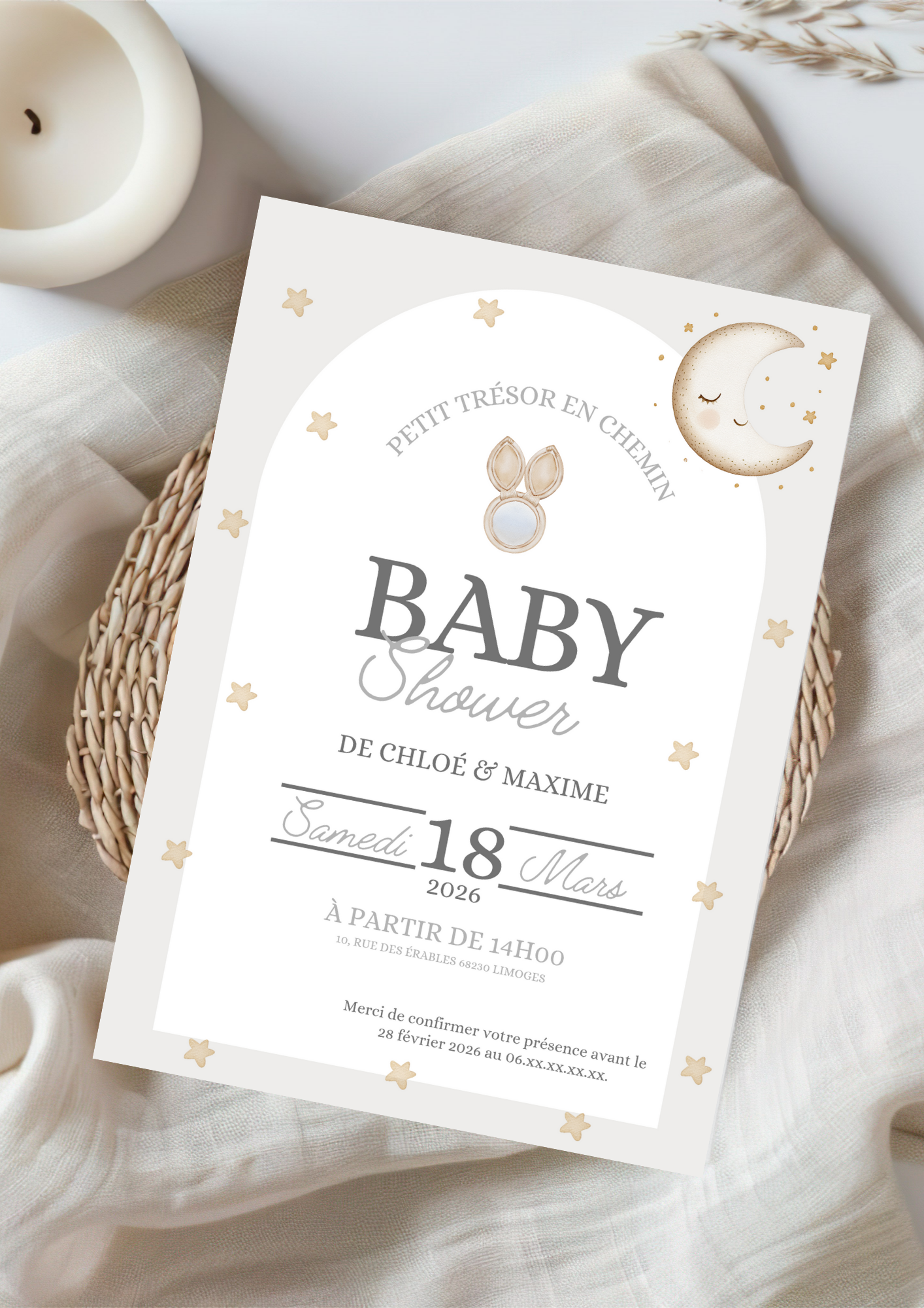 Faire part baby shower