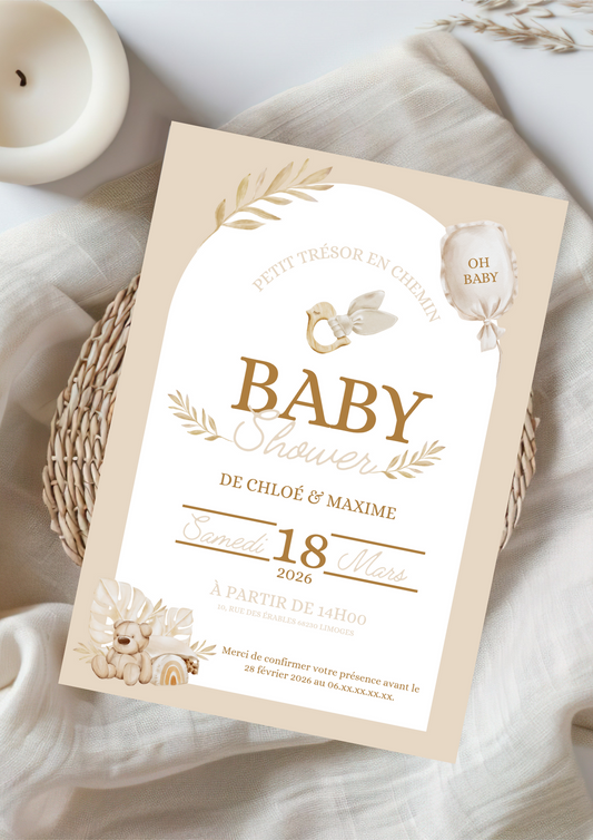 Faire part baby shower