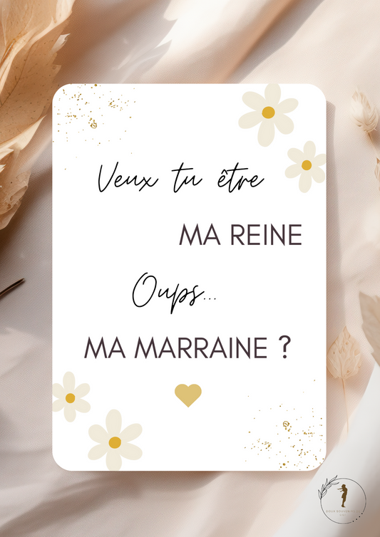 Carte annonce " MARRAINE "