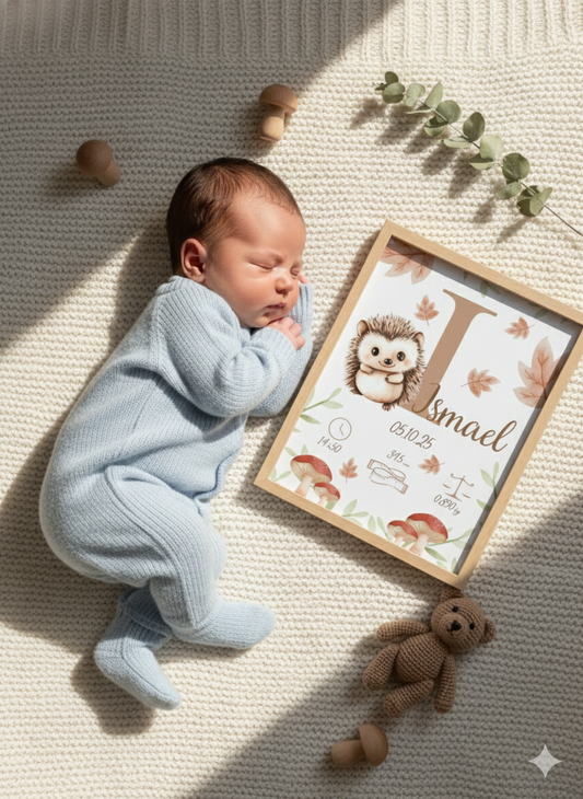 Affiche personnalisée, hérisson