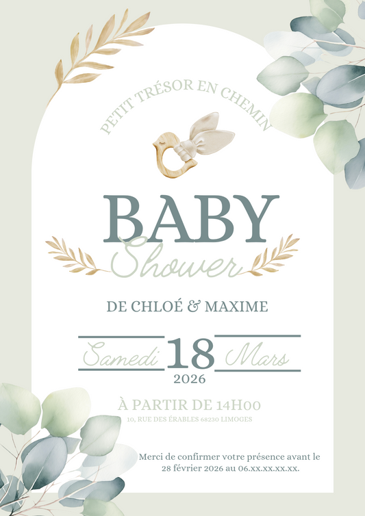 Faire part baby shower