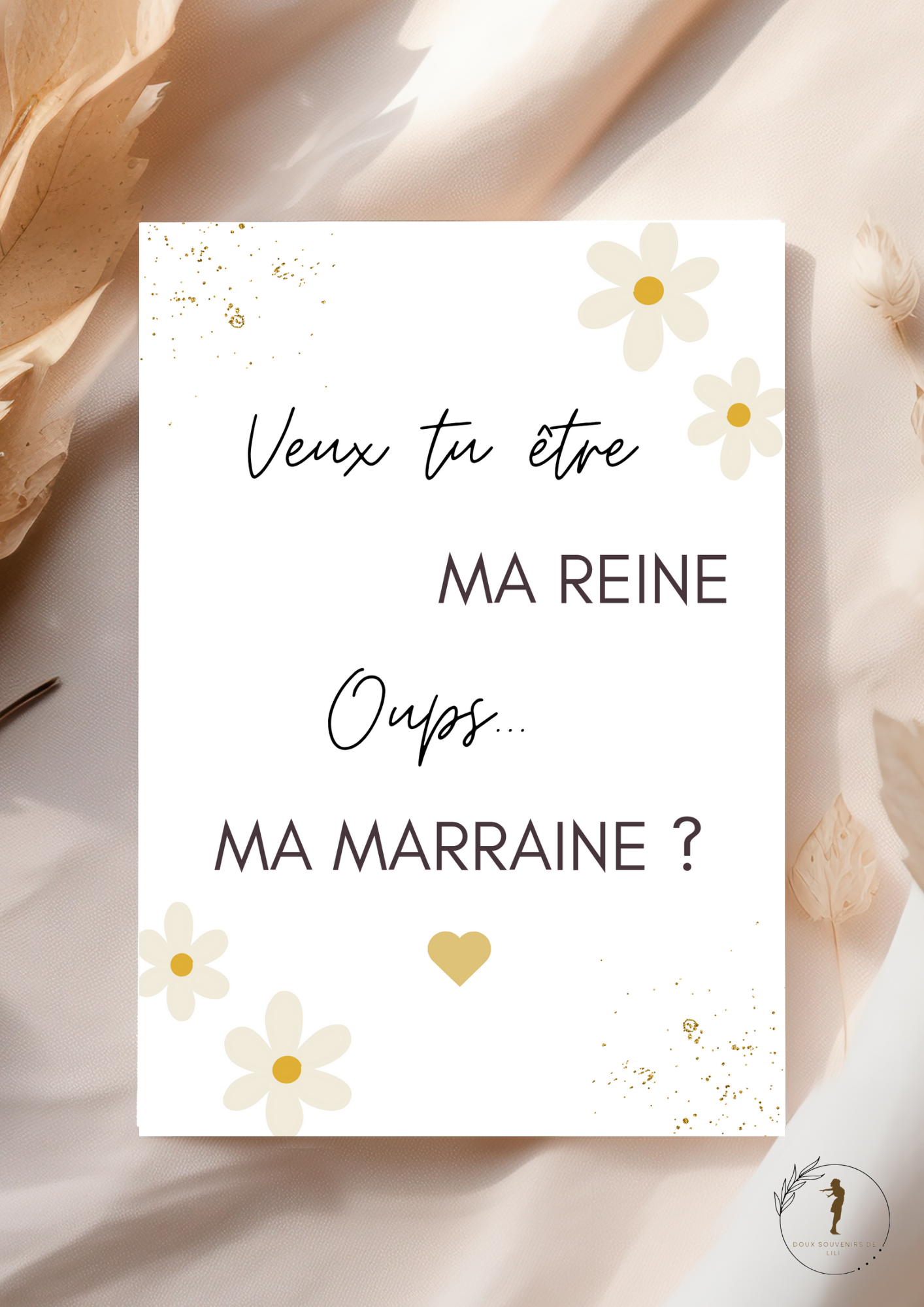 Carte annonce " MARRAINE "